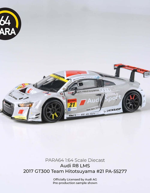 Load image into Gallery viewer, PARA64 1/64 #21 Audi R8 LMS 2017 GT300 Team Hitotsuyama LHD
