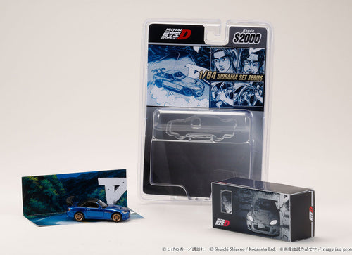Load image into Gallery viewer, (Pre-order) Hobby JAPAN 1/64 Honda S2000 Initial D Joshima VS Fujiwara Blue
