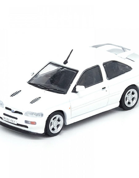 INNO64 1/64 FORD ESCORT RS COSWORTH WHITE LHD DIECAST SCALE MODEL CAR