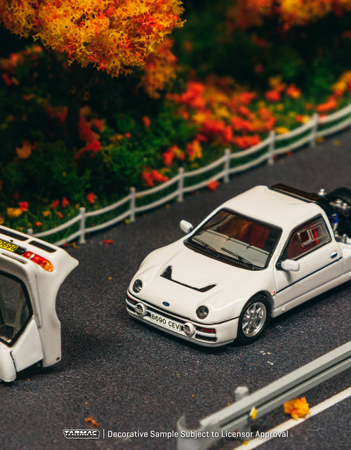 Load image into Gallery viewer, Tarmac Works 1/64 Ford RS200 White Diecast Model Car

