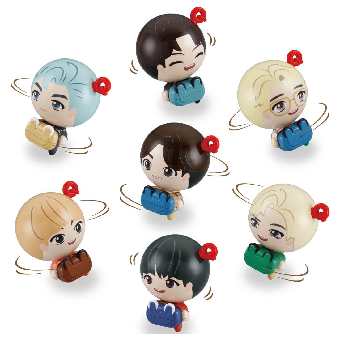 Takara Tomy TinyTan -  Spi'Qrun TinyTan 7 Pack Set ( mini figure)