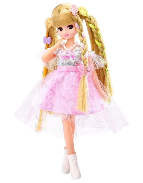 Load image into Gallery viewer, Takara Tomy Licca Hair Extensions Licca-chan Fav Pink Doll Set
