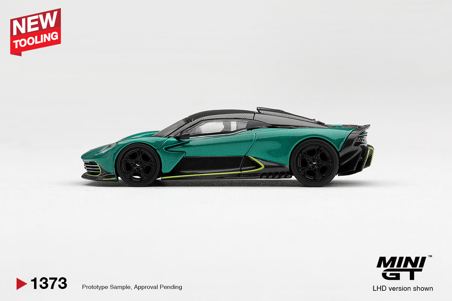 (Pre-order) Mini GT #1373 Aston Martin Valhalla Podium Green 2025 LHD