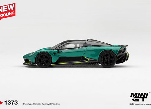 Load image into Gallery viewer, (Pre-order) Mini GT #1373 Aston Martin Valhalla Podium Green 2025 LHD
