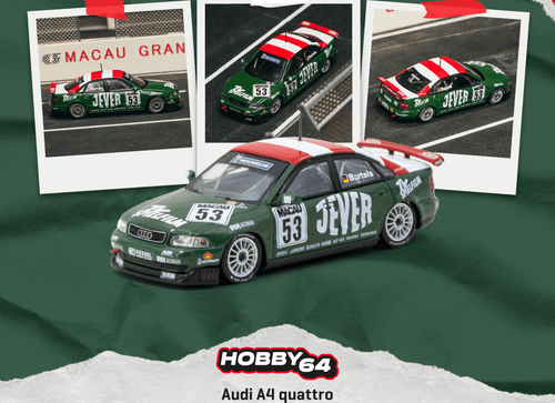 Load image into Gallery viewer, (Pre-order) Tarmac Works Audi A4 quattro Macau Guia Race 1999 Diecast Model Car
