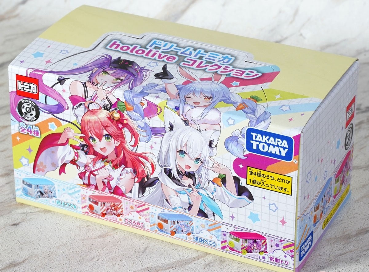 Takara Tomy Dream Tomica hololive Collection Tomica Lottery Model Car (Set of 4)