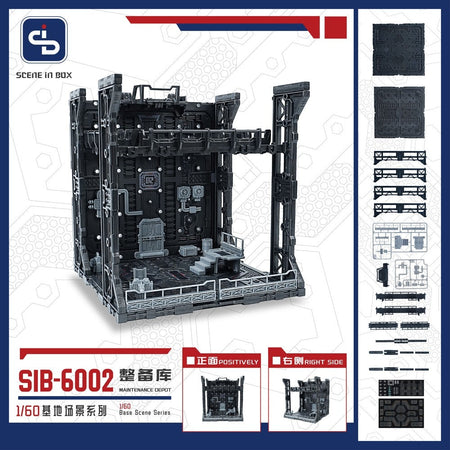 SCENE IN BOX SIB-6002 Preparation Hangar Diorama for Action Figures