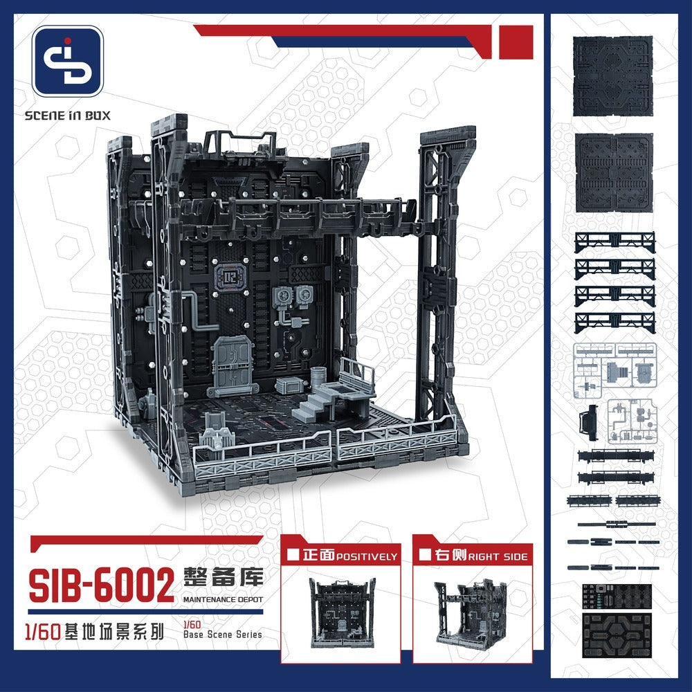 SCENE IN BOX SIB-6002 Preparation Hangar Diorama for Action Figures