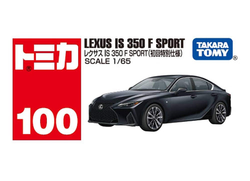 Load image into Gallery viewer, Takara Tomy Tomica 1/65 #100 Lexus IS 350 F Sport (1st) Diecast Model Car
