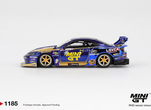 Load image into Gallery viewer, (Pre-order) MINI GT #1185 Nissan LB-Super Silhouette S15 SILVIA  #555 Team
