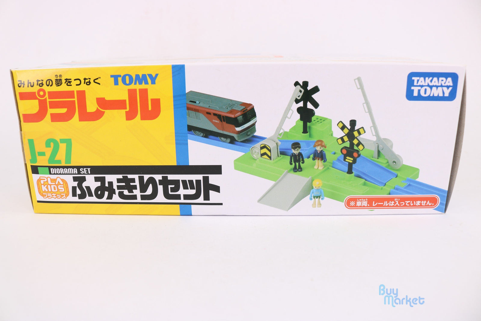 Takara Tomy Plarail Train Accessory J-27 Crossing Set Japan Parts w/ 3x Plakids