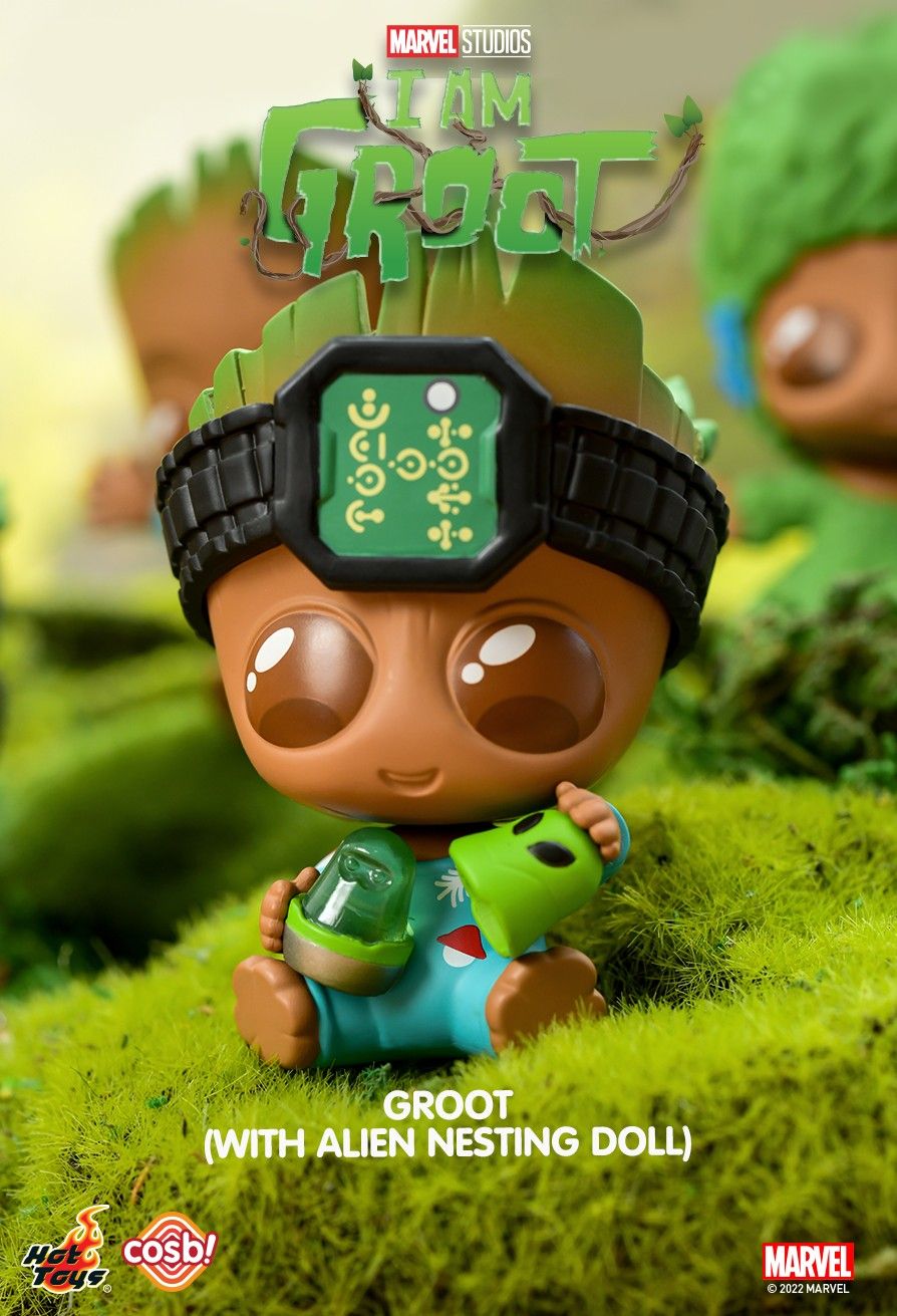 Hot Toys Cosbi Bobble-Head Collection : I Am Groot (set of 8)