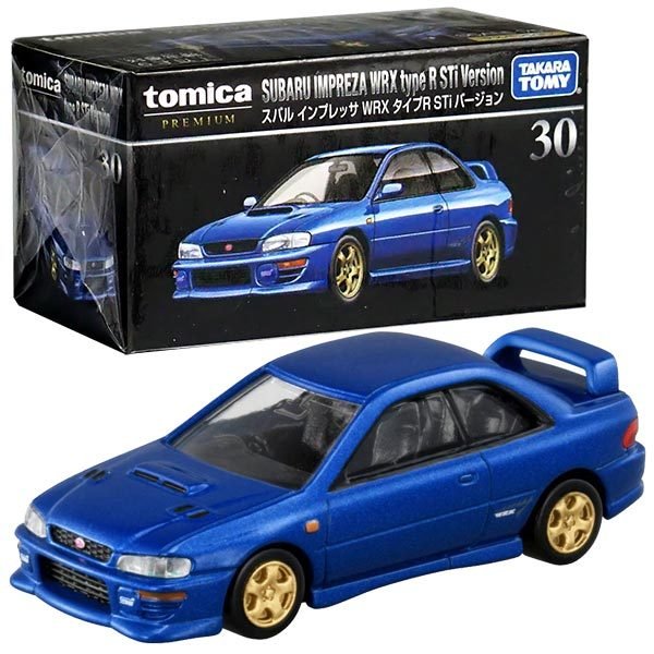 Takara Tomy Tomica Premium Diecast Car - No.30 Subaru Impreza WRX Type R STI