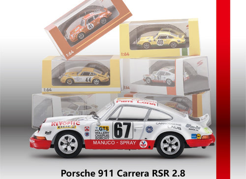 Load image into Gallery viewer, (Pre-order) Sparky 1/64 - Porsche 911 Carrera RSR 2.8 No.67 24H Le Mans 1974
