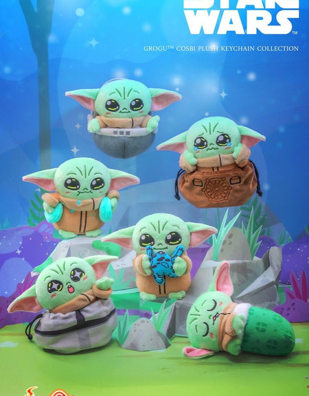 Hot Toys Star Wars Grogu Cosbi Plush Keychain Collection (Full set of 6)