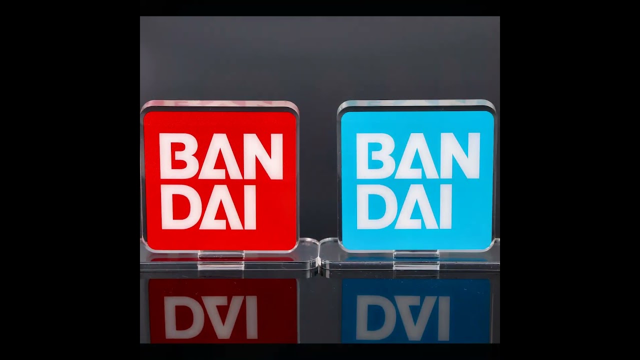 Bandai Spirits Official Acrylic Logo 6cm Display Ex Blue