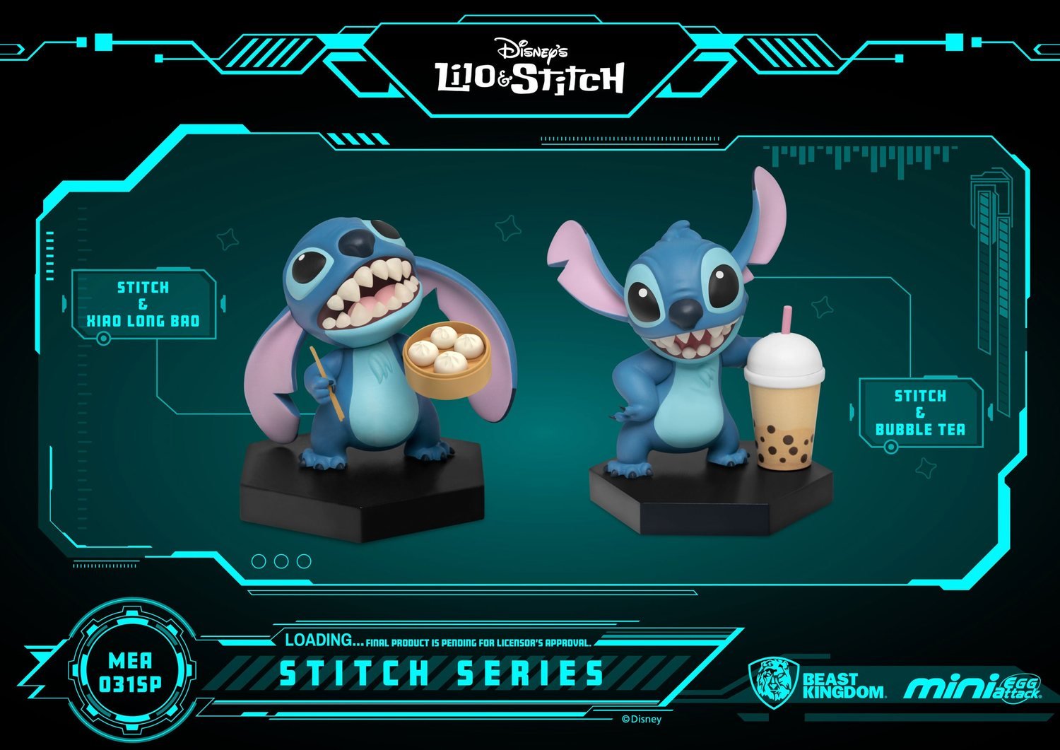 Beast Kingdom MEA-031SP Stitch Series Asian Cuisine 2 pack Diorama Statue