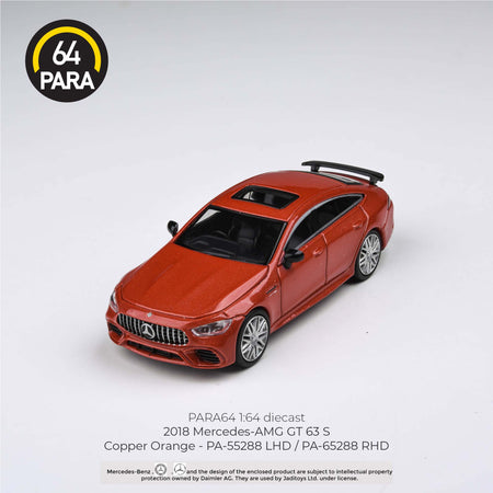 PARA64 1/64 2018 Mercedes-AMG GT 63 S - Copper Orange (RHD) Model Car