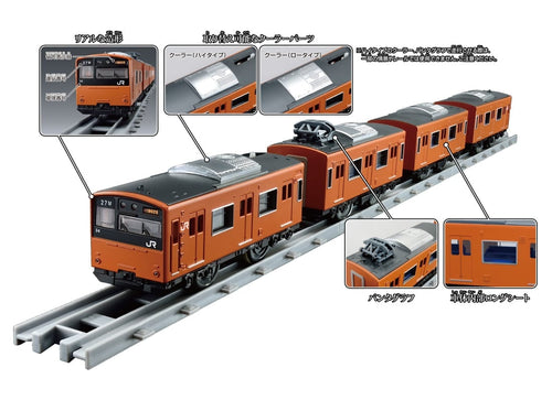 Load image into Gallery viewer, Takara Tomy Plarail Real Class Series 201 Commuter Train J.R. West 30N Renewaled

