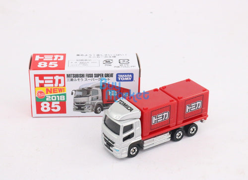 Load image into Gallery viewer, Takara Tomy Tomica No.85 Mitsubishi Fuso Super Great Diecast Toy Car 2018 New
