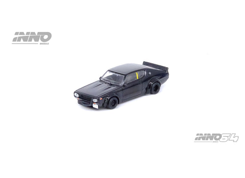 Load image into Gallery viewer, INNO64 MODEL 1/64 NISSAN SKYLINE 2000 GT-R (KPGC110) "KENMERI" Black
