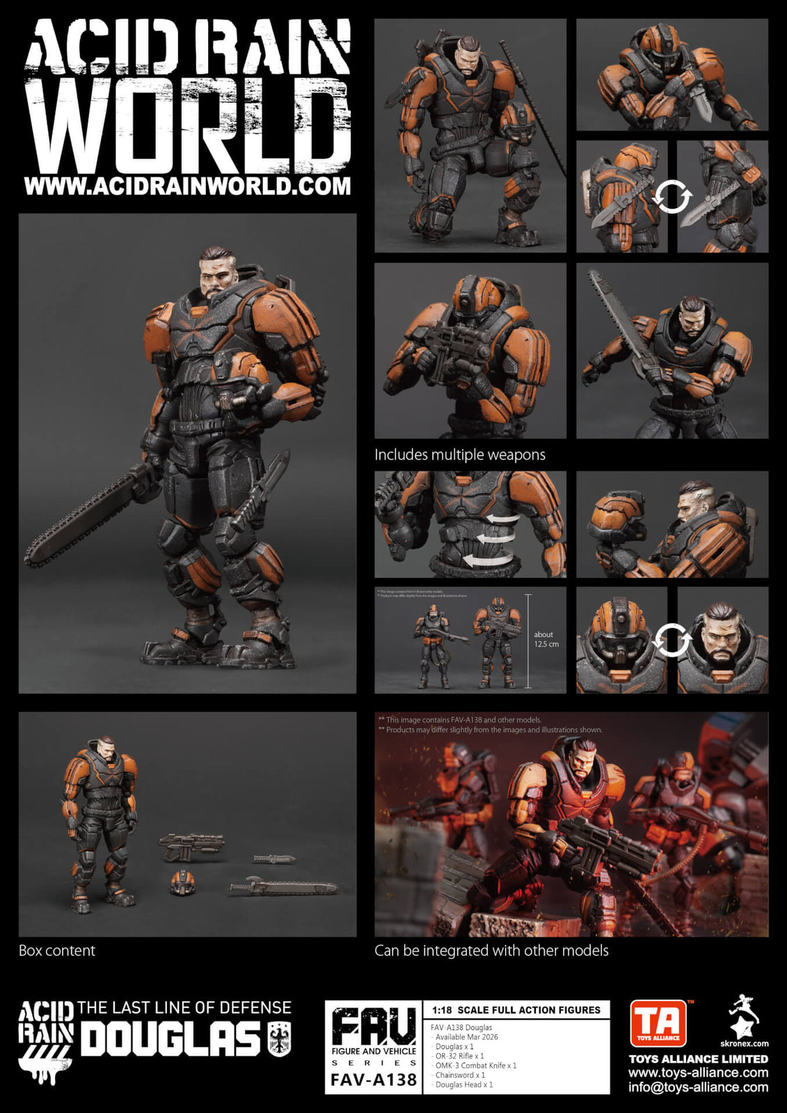 Acid Rain x Toy Alliance FAV-A138 Douglas Action Figure Set