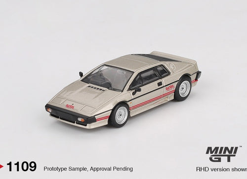 Load image into Gallery viewer, MINI GT #1109 Lotus Esprit Turbo Metallic Silver RHD Diecast Car
