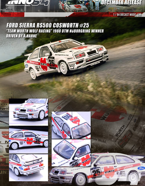 Load image into Gallery viewer, INNO64 1/64 FORD SIERRA RS500 COSWORTH #25 &quot;TEAM WURTH RACING&quot; DTM
