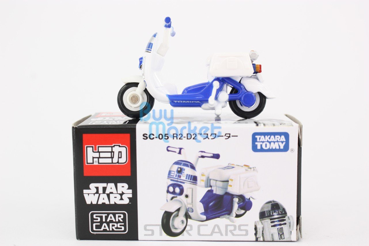 Takara Tomy Tomica Star Cars SC-05 Star Wars R2-D2 Scooter Motorcycle Diecast
