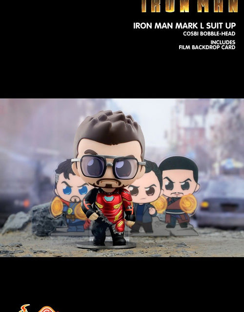 Load image into Gallery viewer, Hot Toys Marvel Iron Man Suit Up Cosbi Bobble-Head with Film Card (SET of 8)

