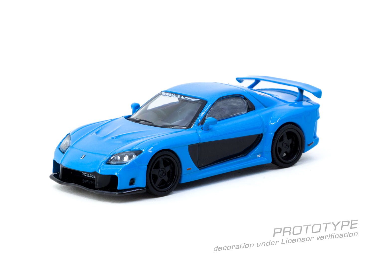 (Pre-order) Tarmac Works 1/64 Mazda RX-7 VeilSide Fortune7 Blue Model Car