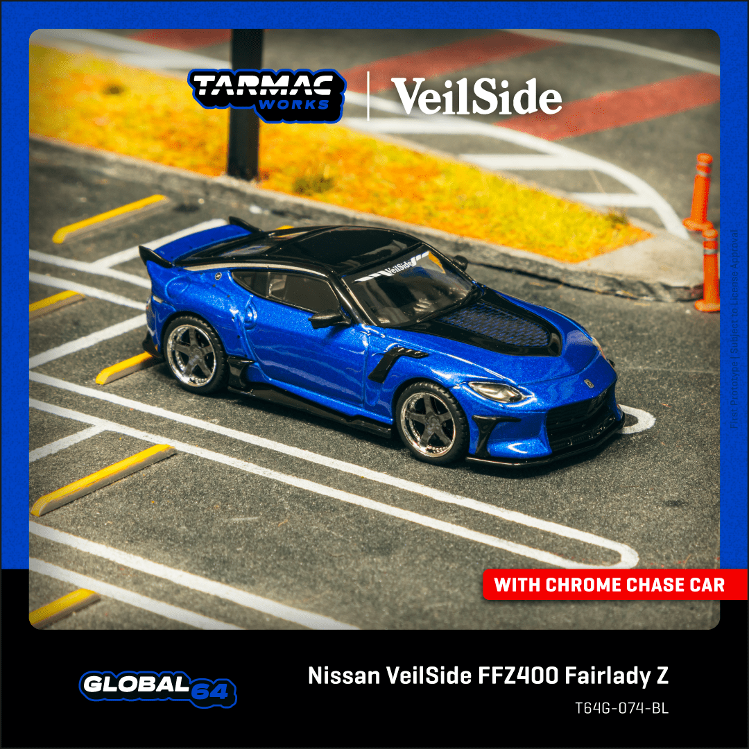 Tarmac Works 1/64 Nissan VeilSide FFZ400 Fairlady Z Blue Diecast car