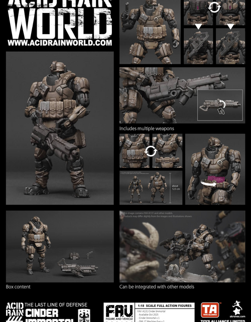 Load image into Gallery viewer, Acid Rain x Toy Alliance FAV-A131 Cinder Immortal 1/18 Action Figure
