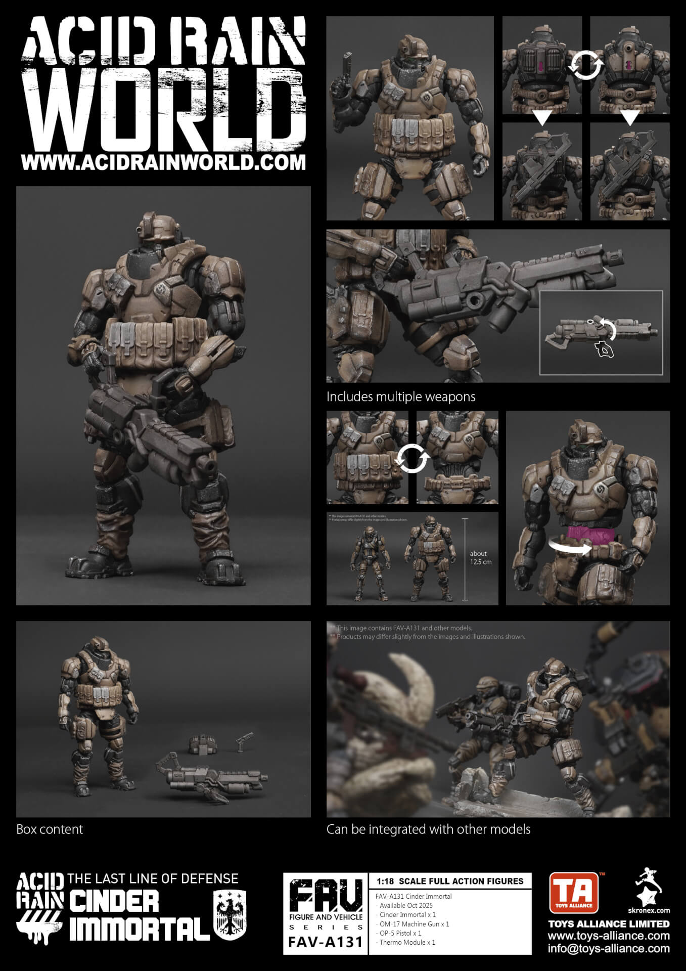 Acid Rain x Toy Alliance FAV-A131 Cinder Immortal 1/18 Action Figure