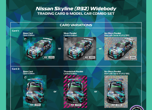 Load image into Gallery viewer, Tarmac Works 1:64 Nissan Skyline (R32) Widebody HKS Model Car
