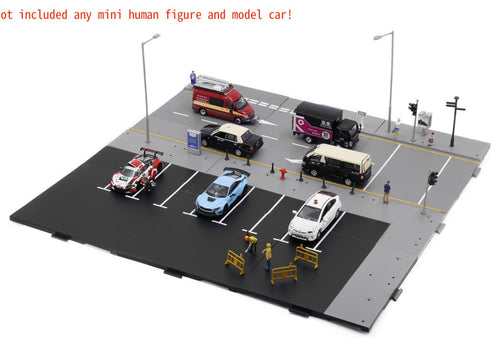 Load image into Gallery viewer, TINY City scale 1:64 Street Diorama Painted Model - S2 Macau Road Set
