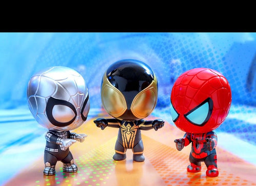 Load image into Gallery viewer, Hot Toys Marvel SPIDER-MAN: ACROSS THE SPIDER-VERSE COSBI BOBBLE-HEAD SET 3
