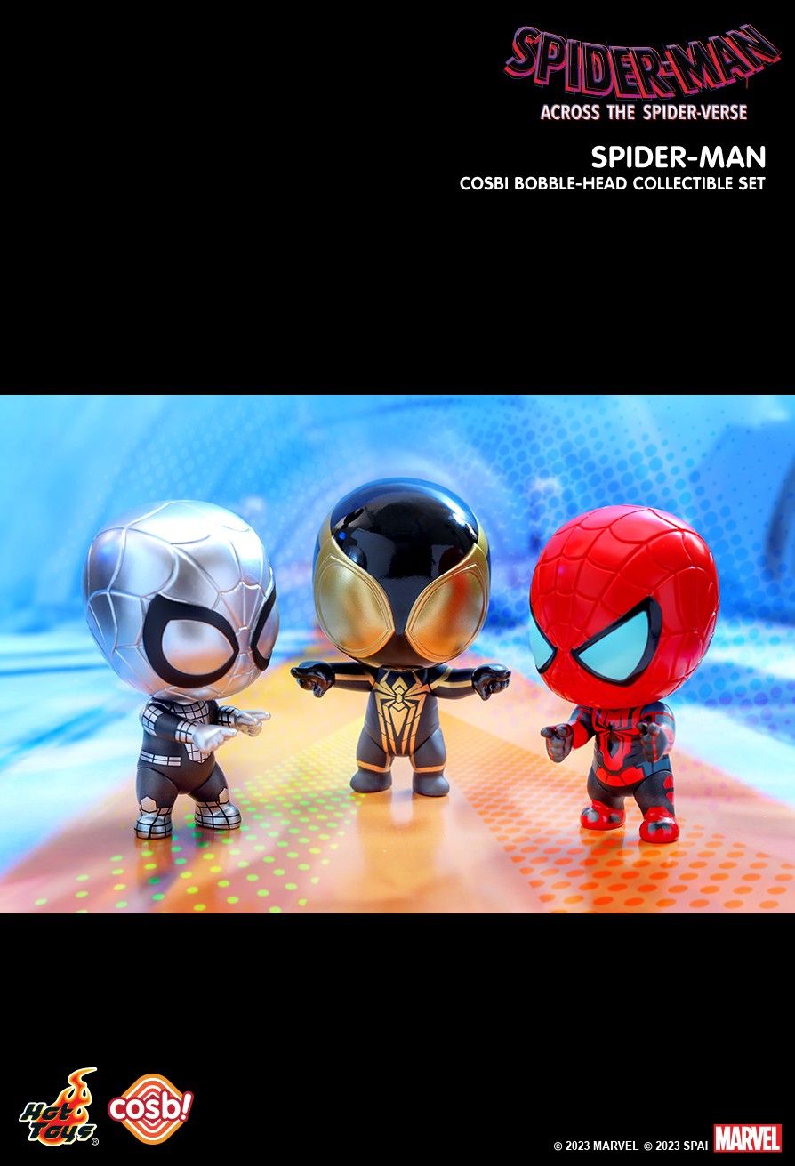 Hot Toys Marvel SPIDER-MAN: ACROSS THE SPIDER-VERSE COSBI BOBBLE-HEAD SET 3