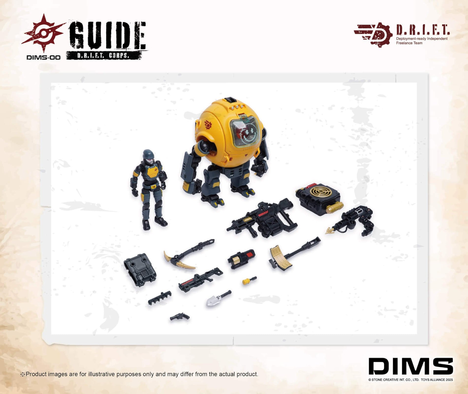 Toys Alliances DIMS-00 1/18 D.R.I.F.T. GUIDE Action Figure Set
