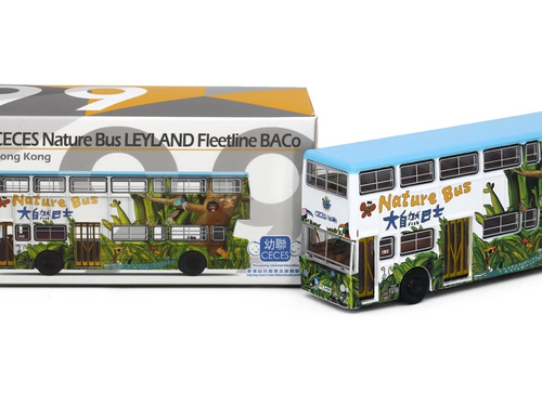 Load image into Gallery viewer, Tiny City 1/110 Leyland Fleetline BACo Nature Bus (FZ2496) Diecast Model Car
