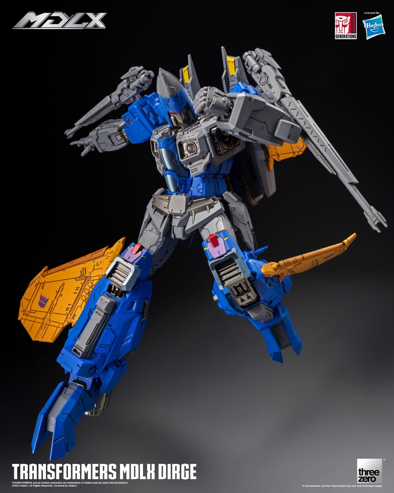 Threezero Transformers MDLX Action Figure Dirge 20 CM