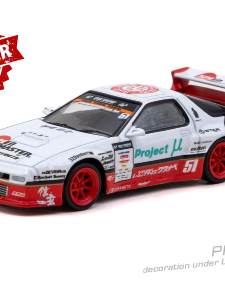 (Pre-order) Tarmac Works 1/64 Pandem Mazda RX-7 FC3S Watanabe Diecast Model Car
