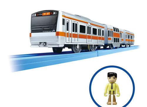 Load image into Gallery viewer, Takara Tomy Plarail S-30 E233 Chuo Line Double Decker Motorized Train
