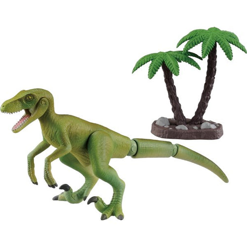 Load image into Gallery viewer, Takara Tomy ANIA Animal Action Figure AL-12 Dinosaurs Velociraptor with tree
