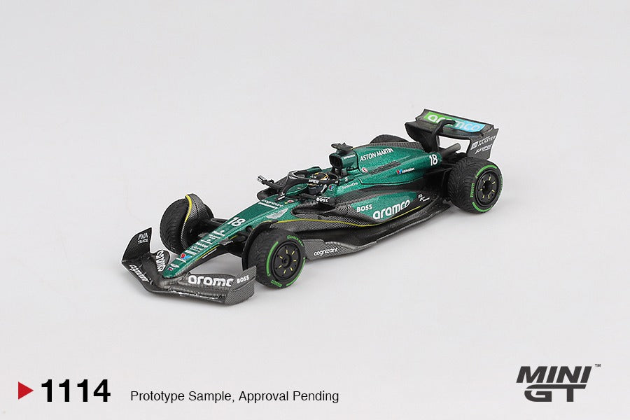 MINI GT #1114 Aston Martin AMR24 #18 Lance Stroll  2024 F1 2024 CAGP
