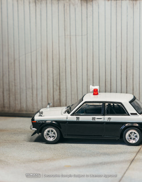 Load image into Gallery viewer, Tarmac Works 1/64 Datsun 510  Police Car Diecast Model Car
