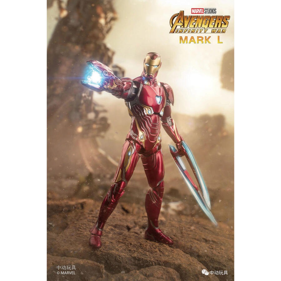ZD Toys Marvel Avengers 7 inches Iron Man MK50 Figure Luxury Version Figure Set