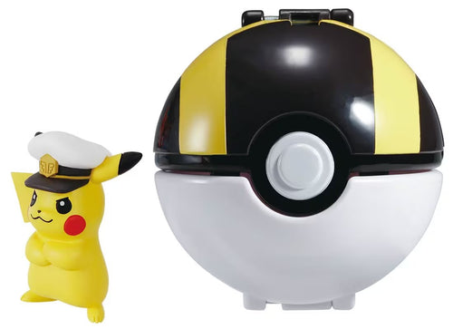 Load image into Gallery viewer, Takara Tomy Pokemon Moncolle Monster Pokedel-Z Captain Pikachu Ultra Ball
