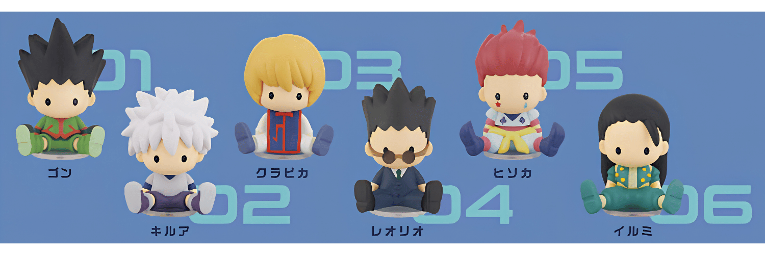Re-ment Petadoll Hunter x Hunter Hunter Exam Arc Box Complete set of 6