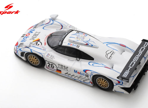 Load image into Gallery viewer, (Pre-order) Spark Porsche 911 GT1 No.26 Winner Le Mans 24H 1998 Diecast Model
